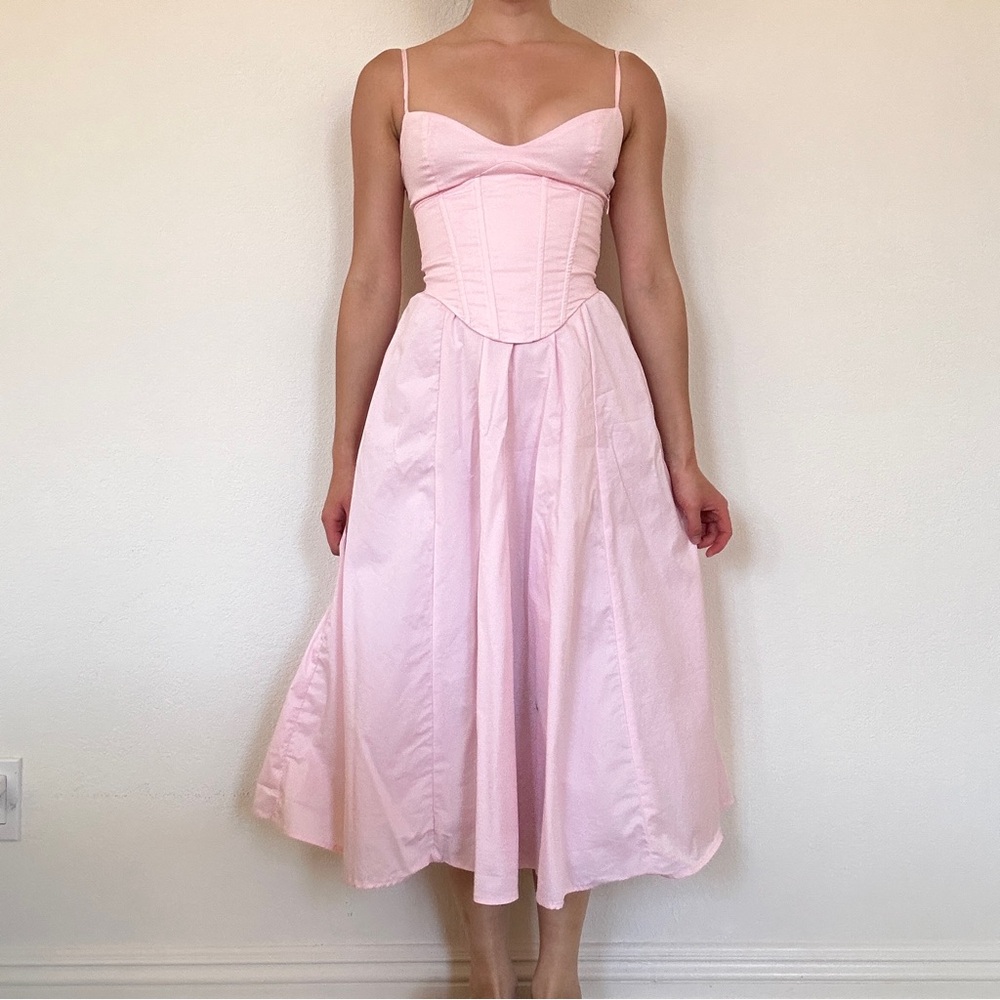 Babyboo Mariella Pink Midi Dress XS
